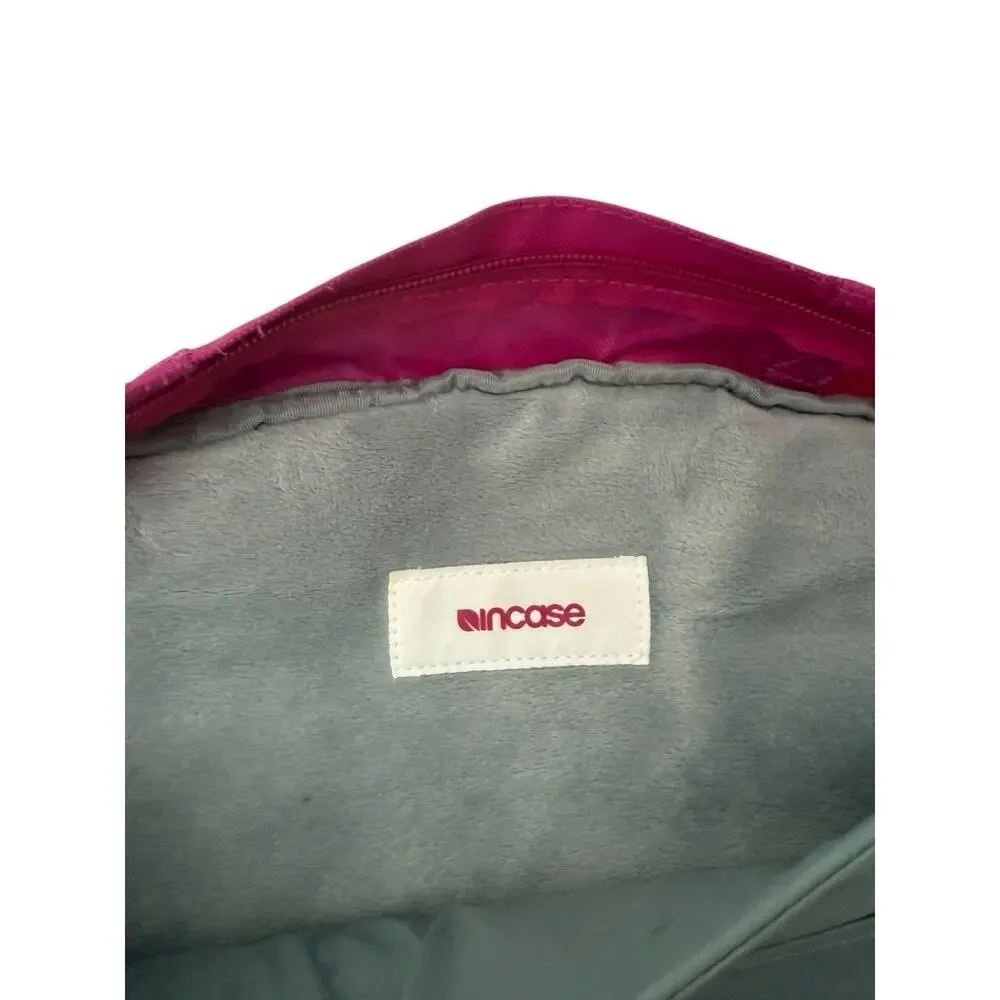“INCASE” Laptop Backpack Fuchsia Pink Softside Velvet Padded Inside Backpack 18”